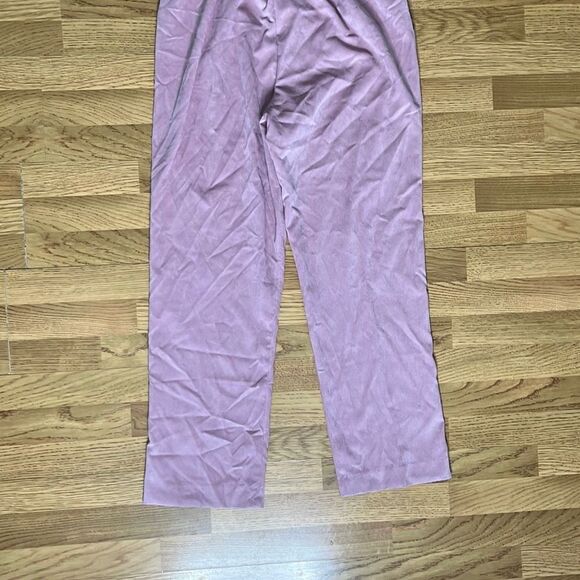 Alfred Dunner Womens Alpine Lodge Pants Blush Classic Fit Size 12 - Picture 8 of 11